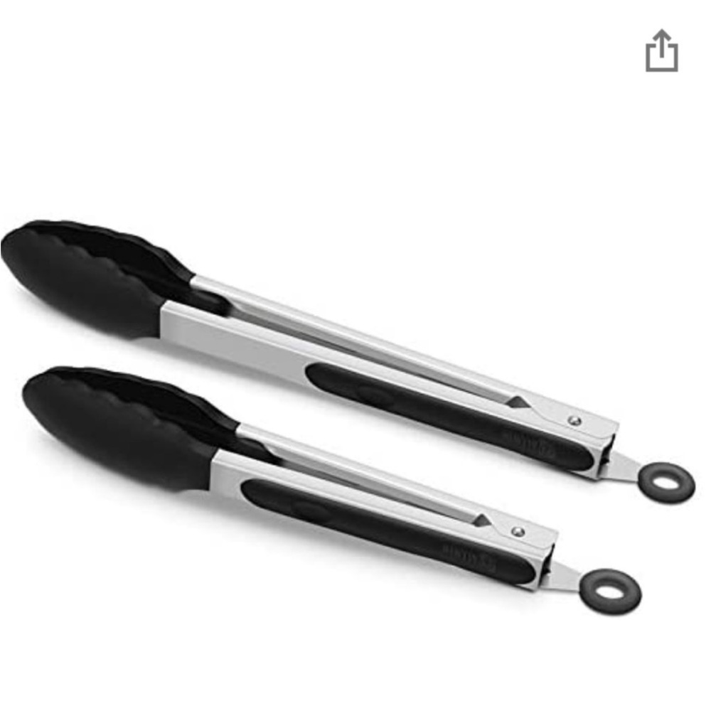 All-win Pair of Black Tongs